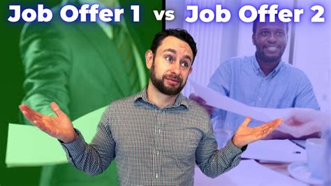 How To Choose Between Two Job Offers YouTube