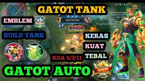 Build Tank Bisa Mvp Gatot Tank Sakit Kuat Dan Tebal Mobile