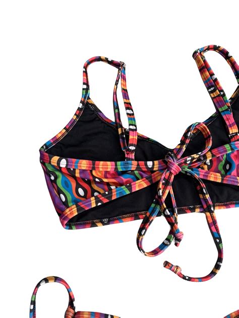 Bikini Piezas Piscina Playa Crop Top Tanga Colores Malla Envio Gratis Barril