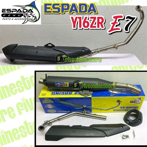 Exhaust Espada Std Cutting 100 Original Ekzos Pipe E4 E5 V5 E6 E7 Lc135 Y15zr Y16 Rs150 Rsx