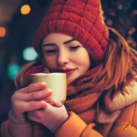 People Drinking Hot Gl Hwein In Winter Jackets