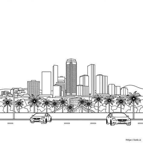 Los Angeles Szinező Lapok
