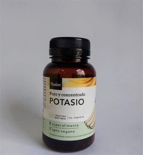 Potasio Natural Puro Y Concentrado En Capsulas Natier X50 Unid Queen