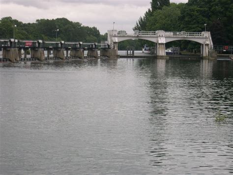 Free picture: weir, Thames, Teddington, London