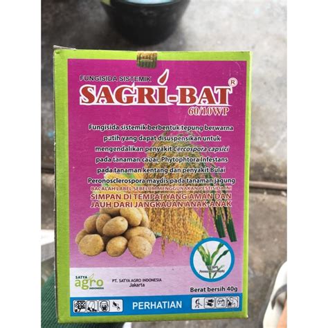 Jual Fungisida Sistemik Sagri Bat Sagribat Ukuran Gram Shopee