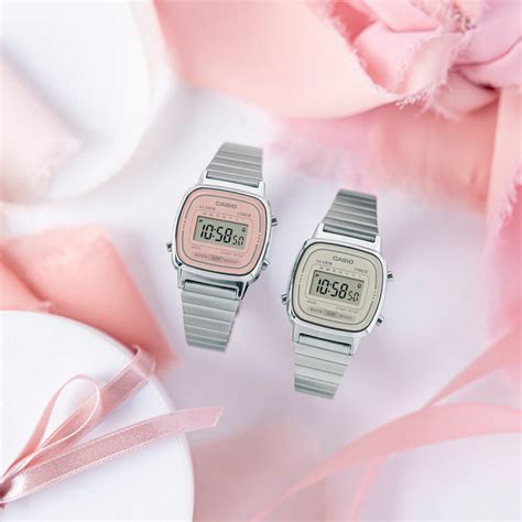 Casio La670wea 4a2ef⎪la670wea 4a2⎪original⎪vintage Mini⎪plateado⎪mujer