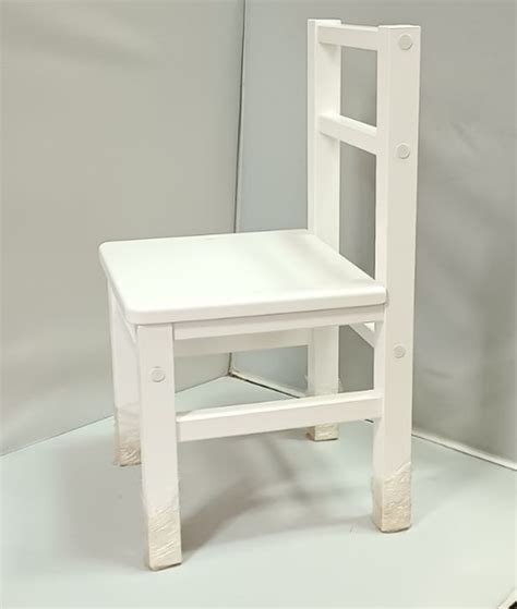 Стульчик детский деревянный белый - купить с доставкой по выгодным ...