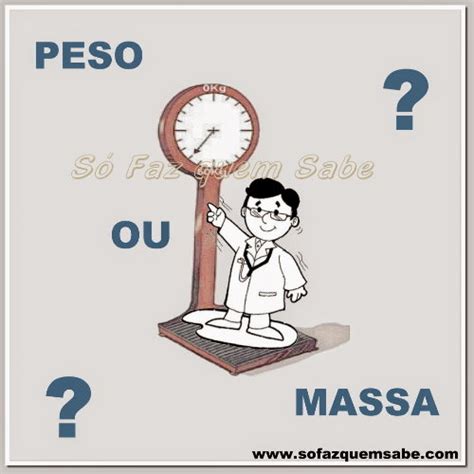 A diferença entre Peso e Massa. Duas grandezas físicas distintas. - Só ...