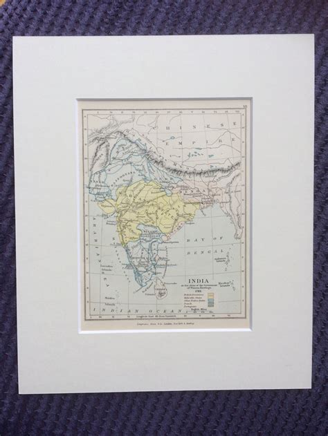 1905 India At The Close Of The Government Of Warren Hastings Etsy Uk