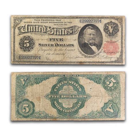 1891 500 Silver Certificate Fine Fr267