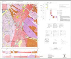 Yackandandah Geological Map Victoria Maps Books Travel Guides