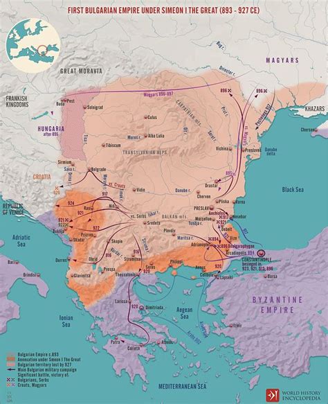 First Bulgarian Empire Under Simeon I The Great 893 927 CE By