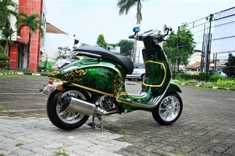 Modifikasi Vespa Sprint Tangerang Tampang Good Looking Emang