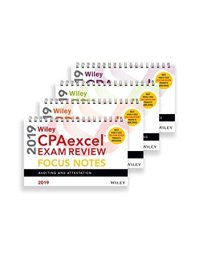 BOOK Wiley CPAexcel Exam Review 2019 Focus Notes Complete Set