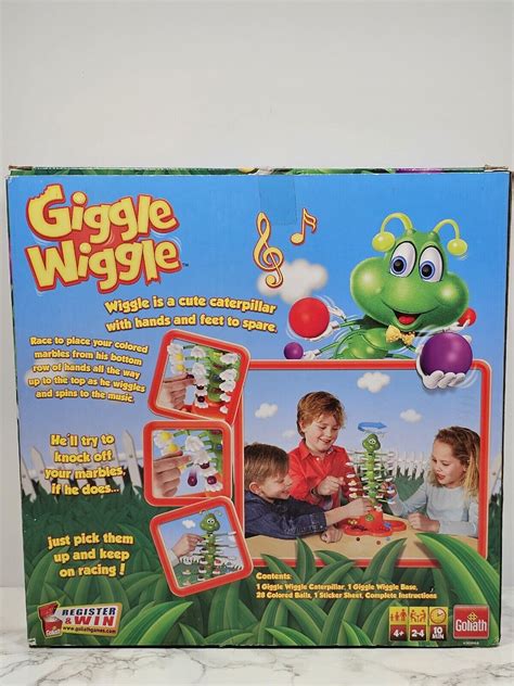 Giggle Wiggle Game By Goliath Ages 4 2 To 4 Players Complete Game