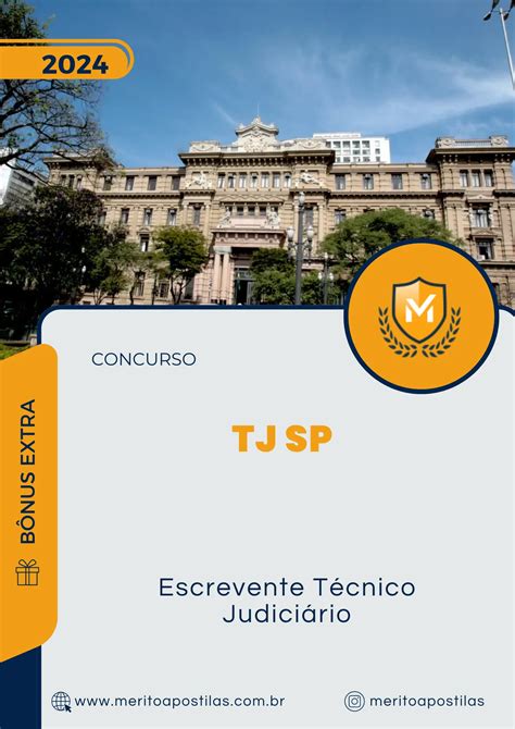 Apostila Escrevente T Cnico Judici Rio Concurso Tj Sp M Rito