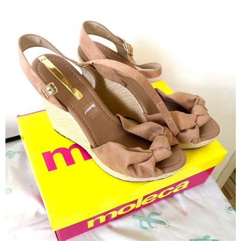 Sandalia Anabella Plataforma Nude Shopee Brasil