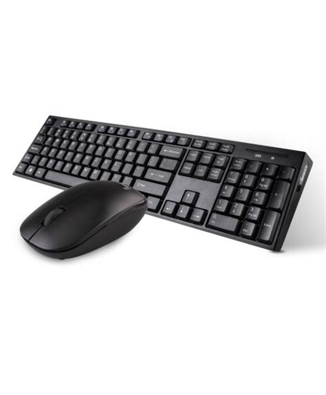 Wireless Multimedia Keyboard and Mouse Combo, Black