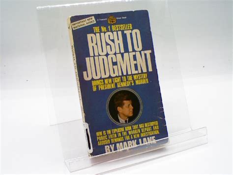 rush  judgement  lane mark good soft cover  sawgrass