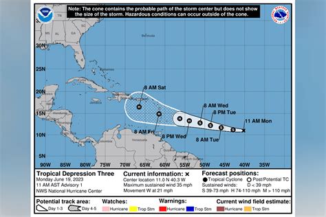 Tropical Depression Three Forms In Atlantic Florida Authorities Urge