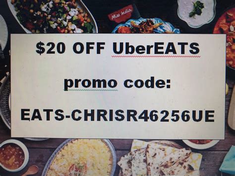 Guess what's for Dinner? $20 worth of Free UberEats Promo code EATS