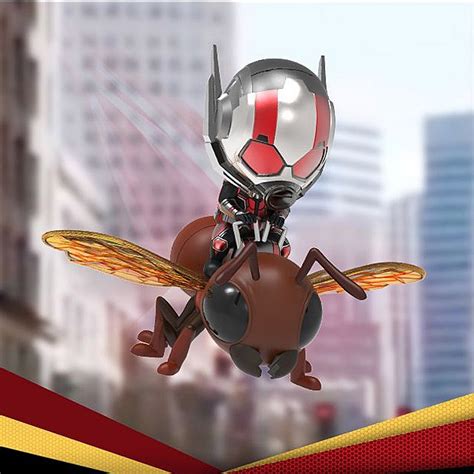 Hot Toys Ant Man And Wasp Ant Man On Flying Ant Cosbaby S Bobble Head Collectible Set