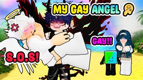 Reacting To Roblox Story Roblox Gay Story I RIZZ MY GUARDIAN ANGEL P2 YouTube