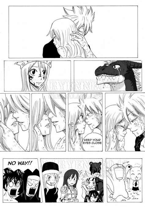 Fairy Tail Manga Natsu And Lucy Kiss
