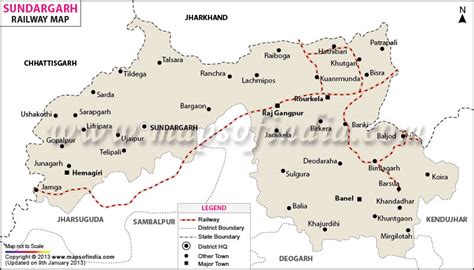 Sundargarh Railway Map