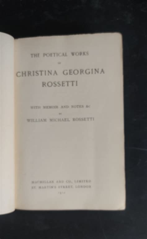 Christina Georgina Rossetti 3