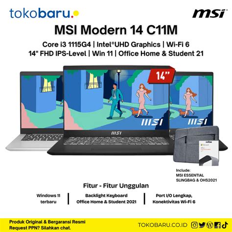 Msi Modern C M Intel I Fhd Ips