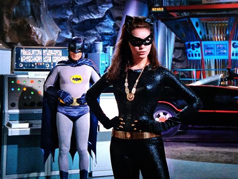 Adam West Batman And Julie Newmar Catwoman In The Batman” Episode