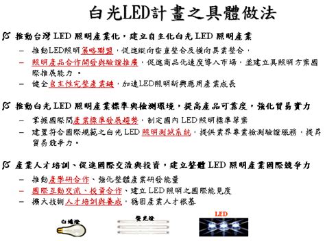 產業政策 ： 97年白光led照明產業發展輔導計畫新聞稿 科技產業資訊室iknow