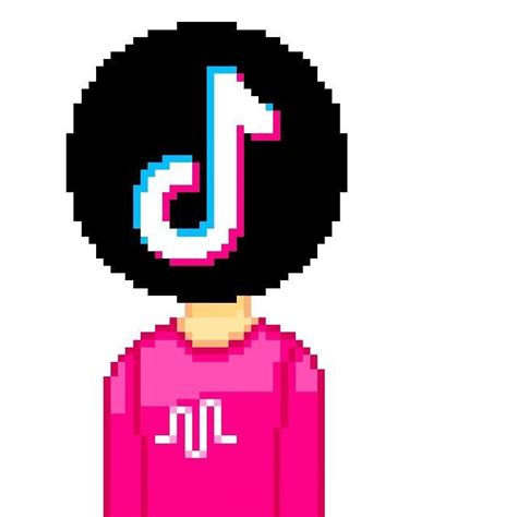 Pixel Art Du Logo Tik Tok Scgast