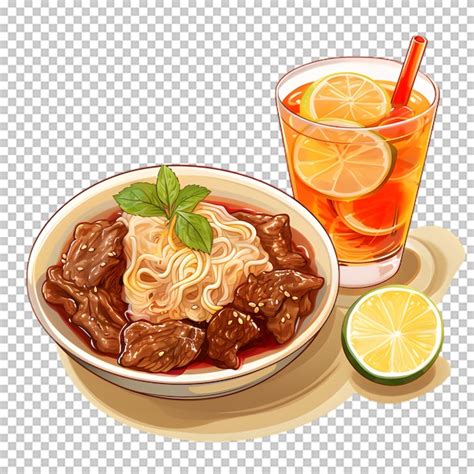 Premium Psd Noodle Bowl Isolated On Transparent Background