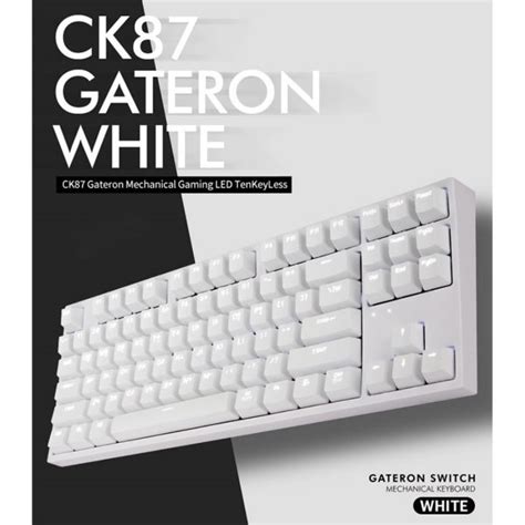 Cox Ck Gateron Mechanical Keyboard White Brown Switch Korean