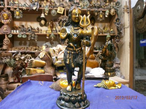 Golden Gold Plated Brass Standing Shiva For Worship At Rs 750