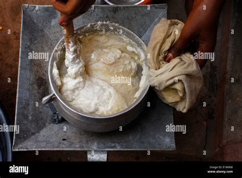 Maize cooking Stock Photo - Alamy