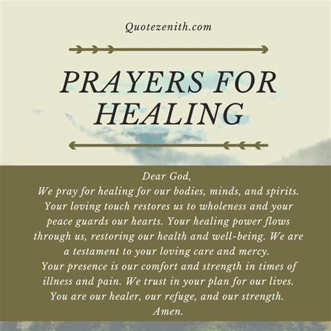 46+ Strength Full Prayers For Healing Souls