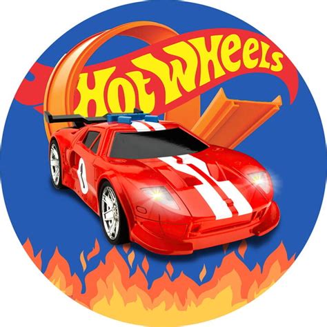 Painel Redondo Sublimado Hot Wheels Elo Produtos Especiais