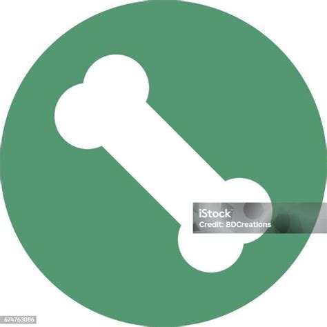 tulang vektor  ikon lingkaran ilustrasi stok  gambar