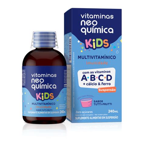 Vitamina Neo Química Kids Abre O Apetite - Vitamina Neo Química Multivitamínico Kids