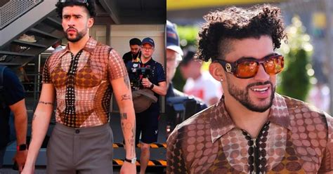 Bad Bunny rompiendo los estereotipos apareció con top de bikini en la Fórmula 1 Infobae
