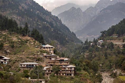 Premium Photo | Traditional pakistani village houses on the hill in ...
