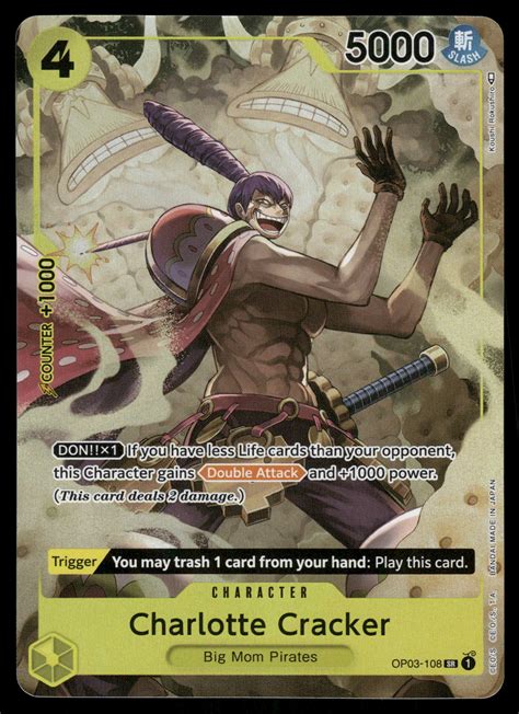 One Piece TCG Pillars of Strength OP03-108 Charlotte Cracker Alternati