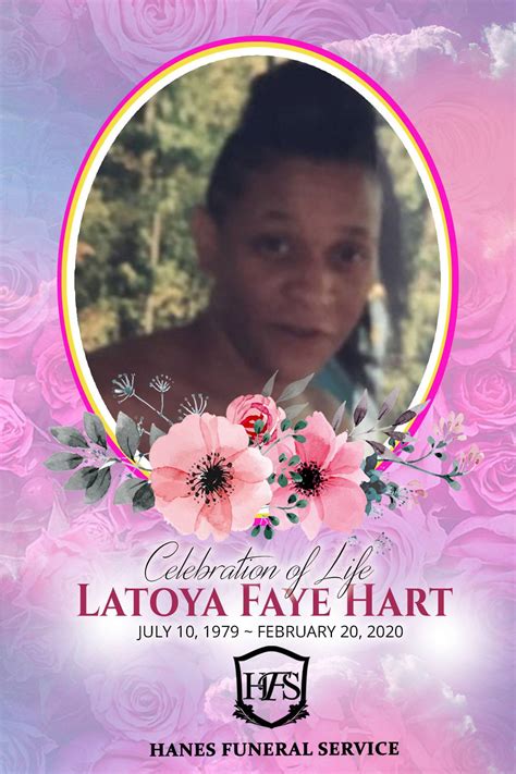 The family of Ms. Latoya Faye... - Hanes Funeral Service | Facebook
