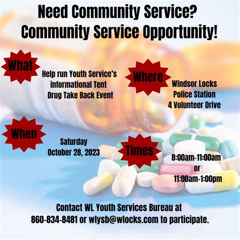 Community Service Opportunities – Town of Windsor Locks, Connecticut