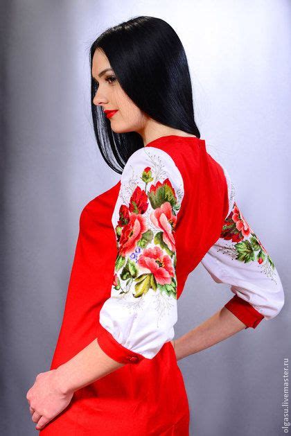 Красное платье приталенное в интернет-магазине на Ярмарке Мастеров ...