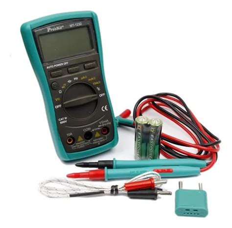 Multimetro Digital Tester Autorango Temp Proskit Mt