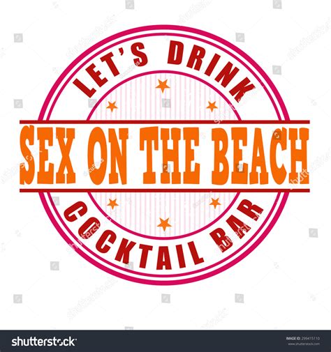 Sex On Beach Cocktail Grunge Rubber Stock Vector Royalty Free 299415110 Shutterstock